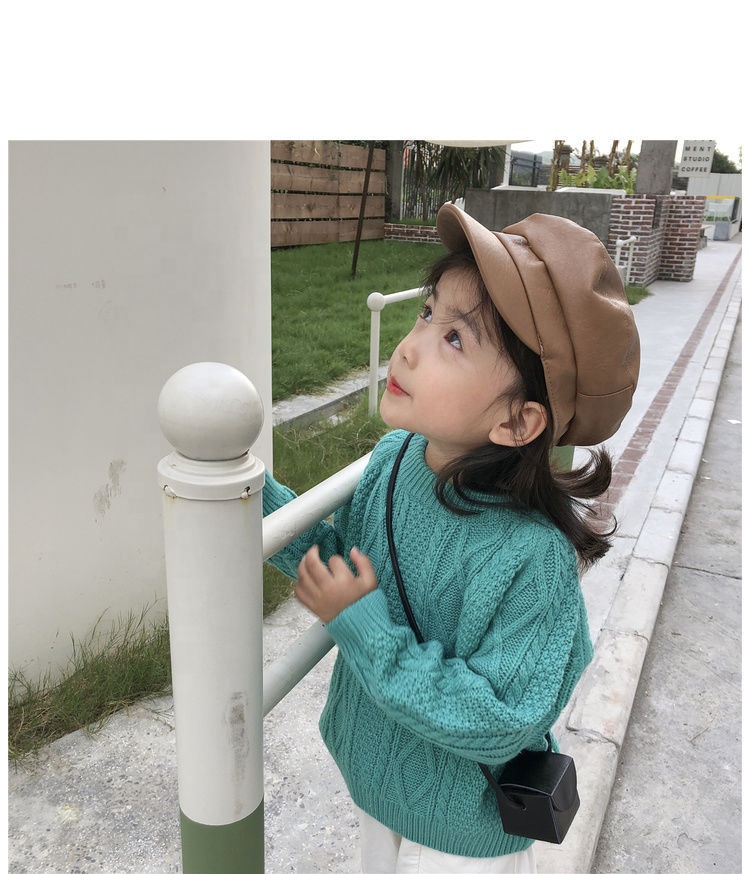 Girl Knit Shirt Pullover Sweater