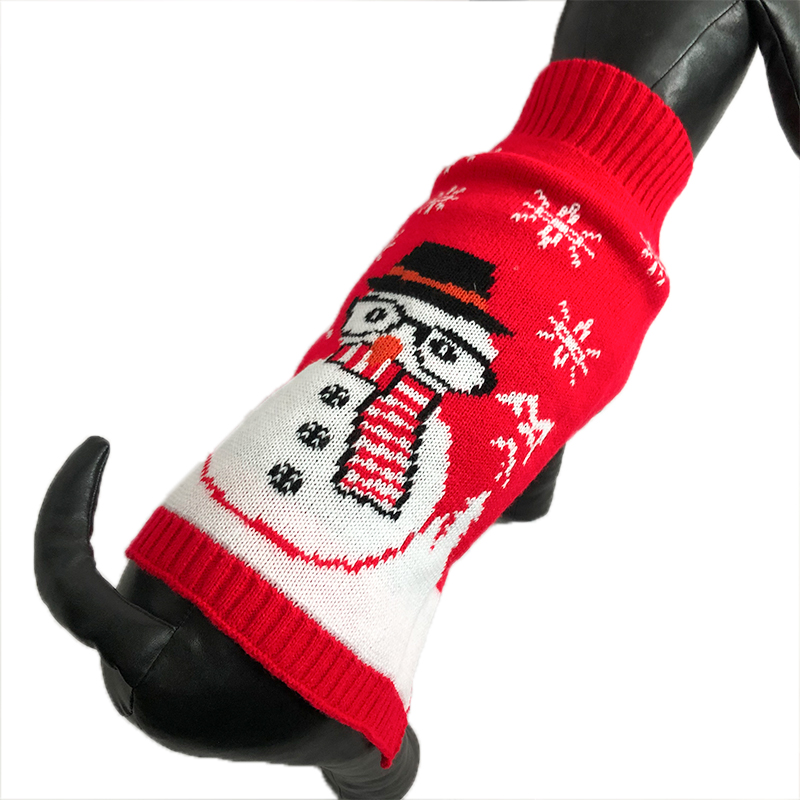 Pet Dog Sweater Snowman Christmas Sweater