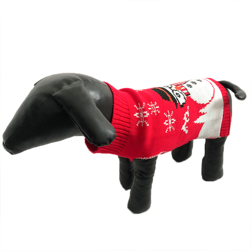 Pet Dog Sweater Snowman Christmas Sweater