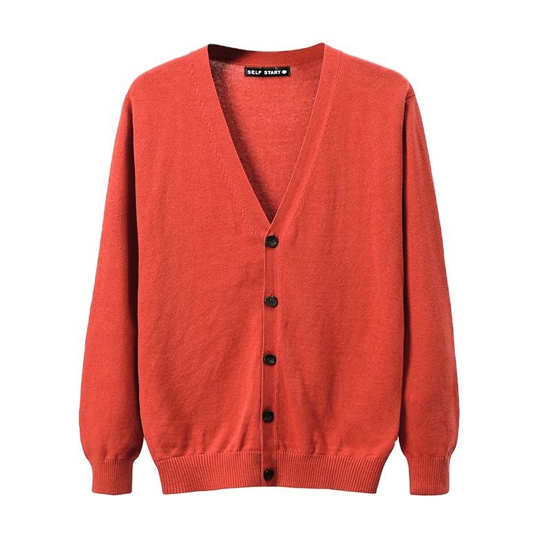 Men Casual knitted Loose Vneck Sweater