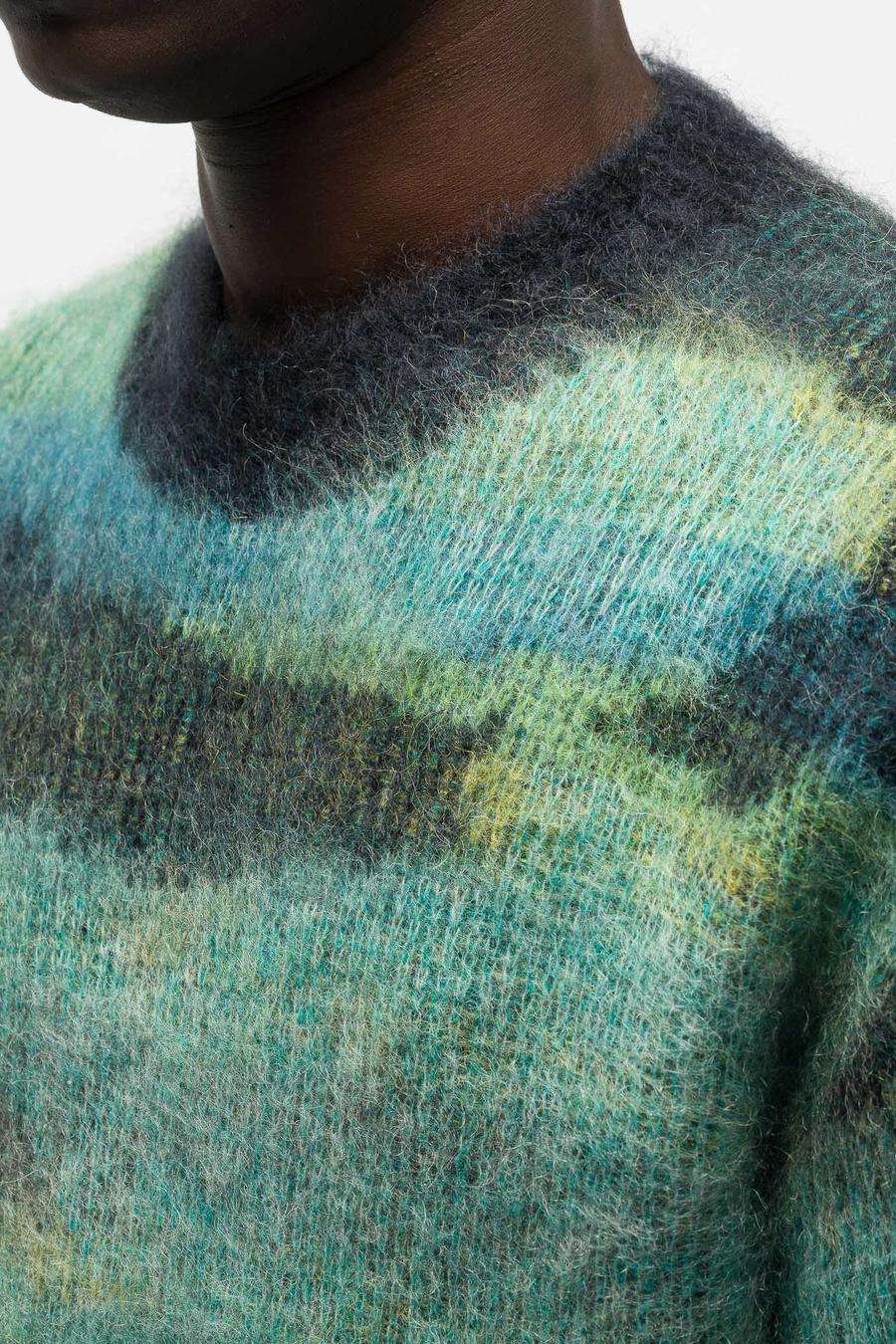 Jacquard Knit Winter Crewneck Men Sweater