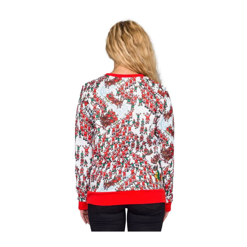 Christmas Sweater Women Santa Sleds