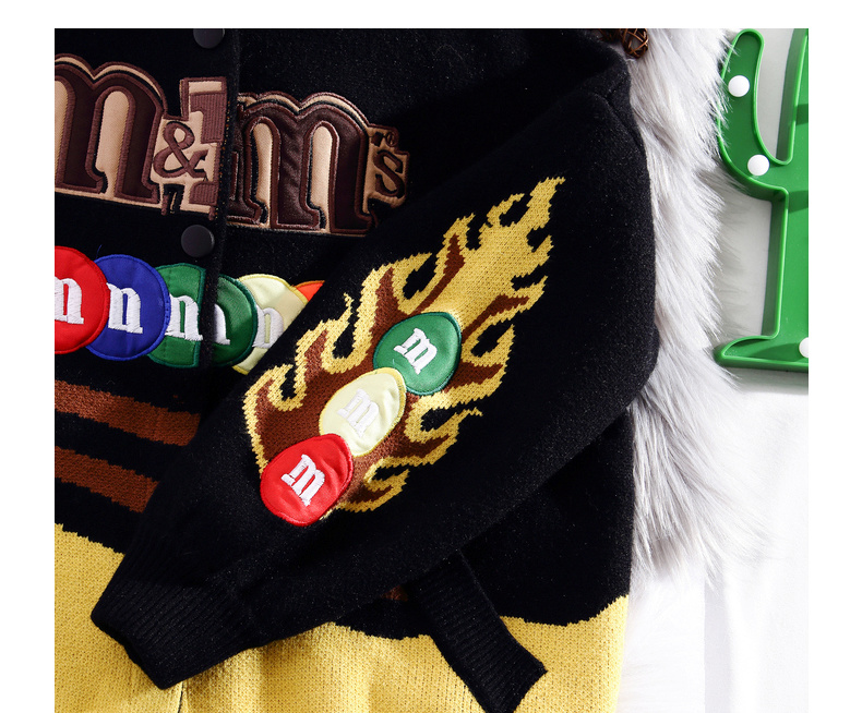 Embroidered Cardigans Fashion Loose Knit Coats