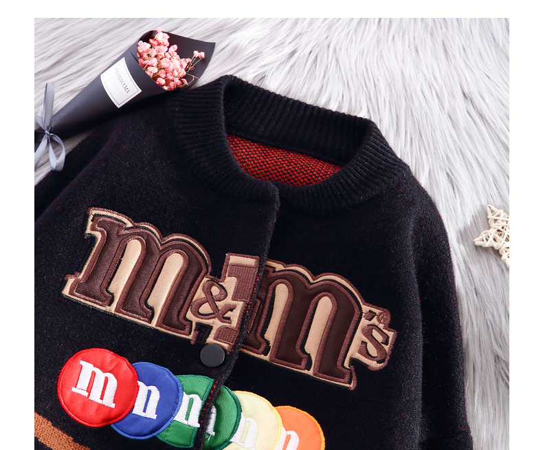 Embroidered Cardigans Fashion Loose Knit Coats