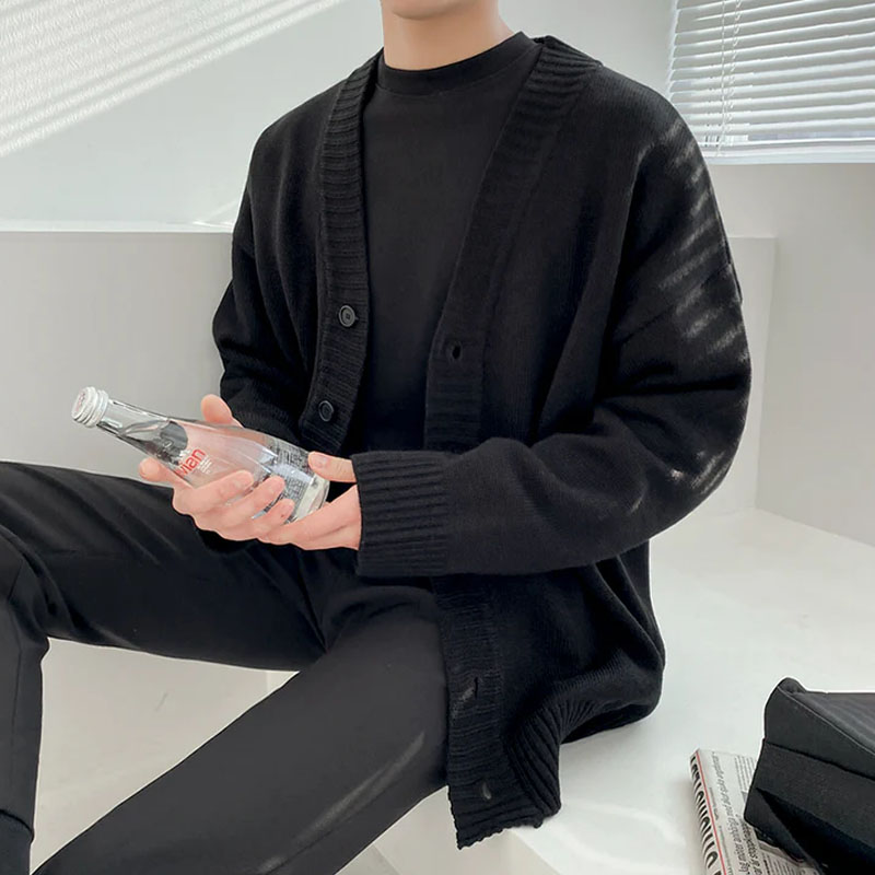 Men's Button Cardigans Button Sweater
