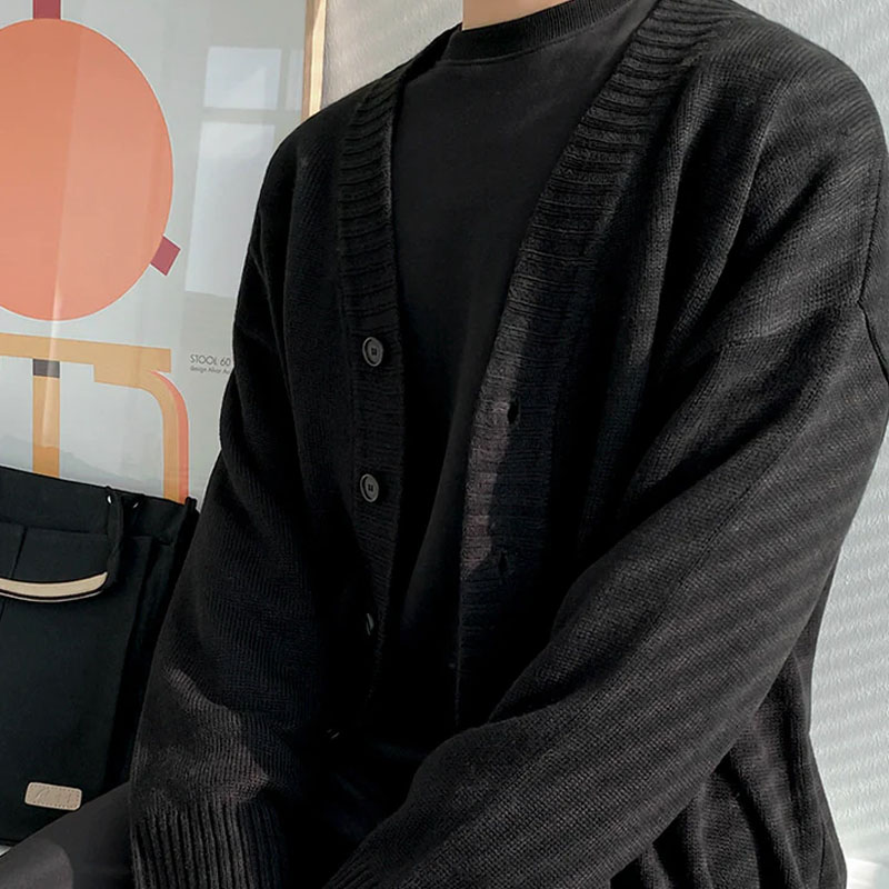High Quality Men's Button Cardigans Button  Sweater