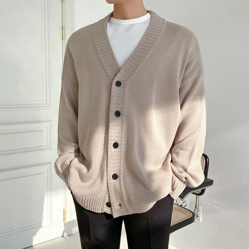 High Quality Men's Button Cardigans Button  Sweater