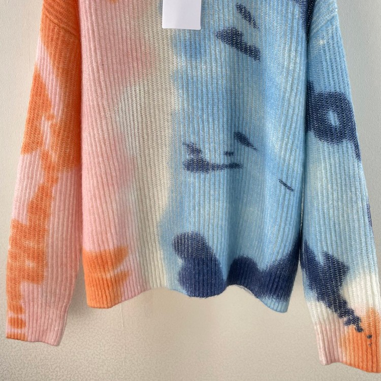 Roundneck Men's Printed Sweater Warm Knit