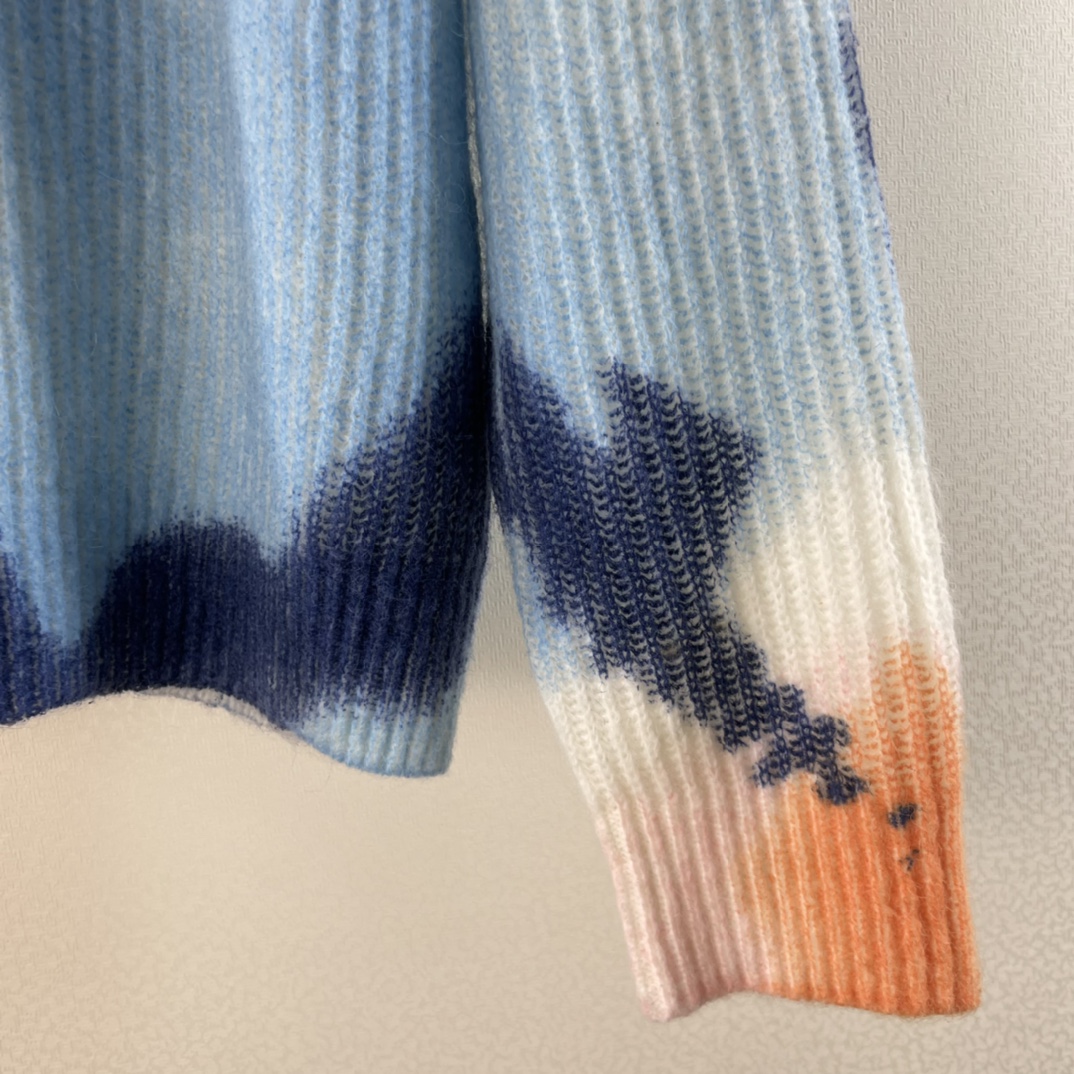 Roundneck Men's Printed Sweater Warm Knit