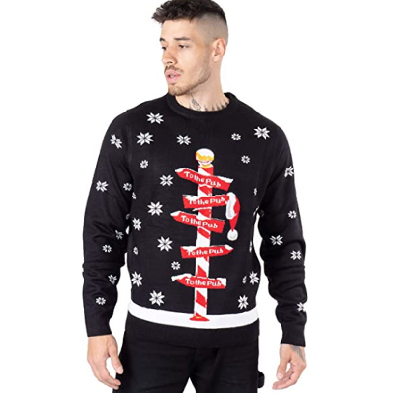 Mens Womens Unisex Knitted Christmas Sweater