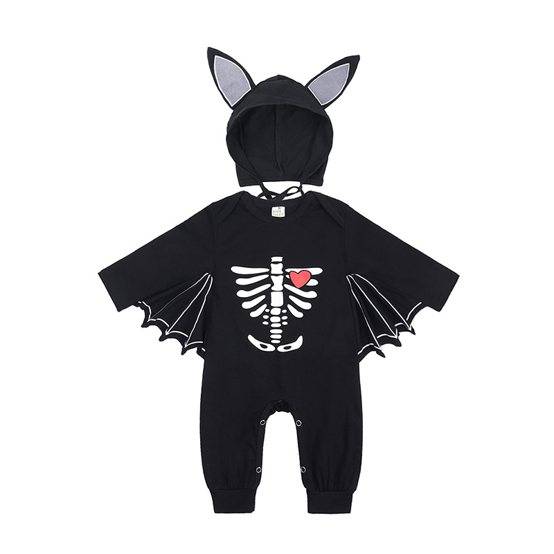 Halloween Children's Bat-pumpkin Cute Onesie