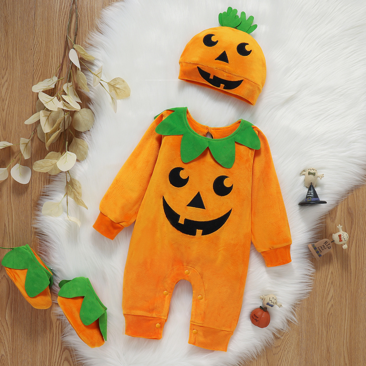 Pumpkin Halloween Orange Cute Children Sweater