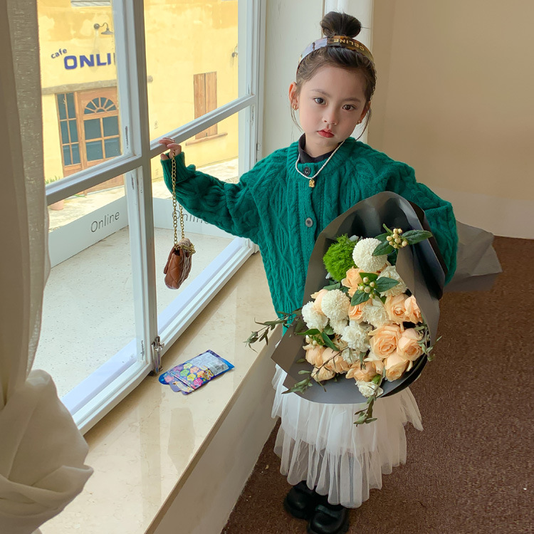 Solid Color Round Neck Sweater Children