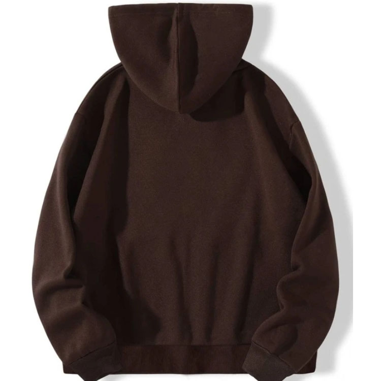 Spider Web Brown Print Zipper Hoodie