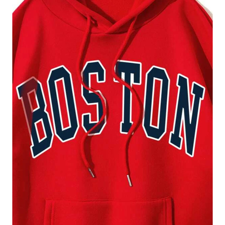 Letter Graphic Drawstring Pocket Hoodie