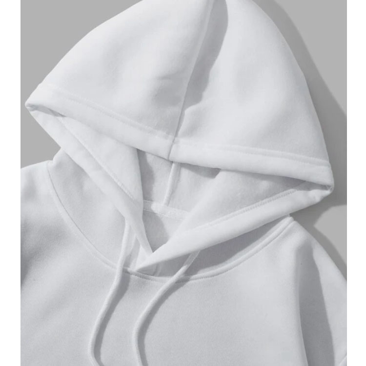 Women's Slogan Graphic White short Hoodie