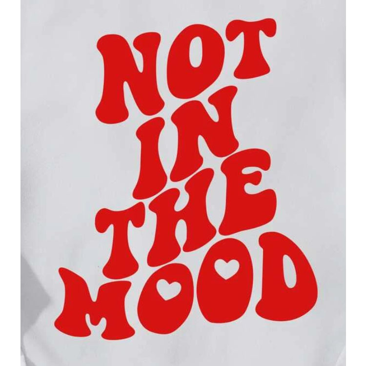 Women's Slogan Graphic White short Hoodie