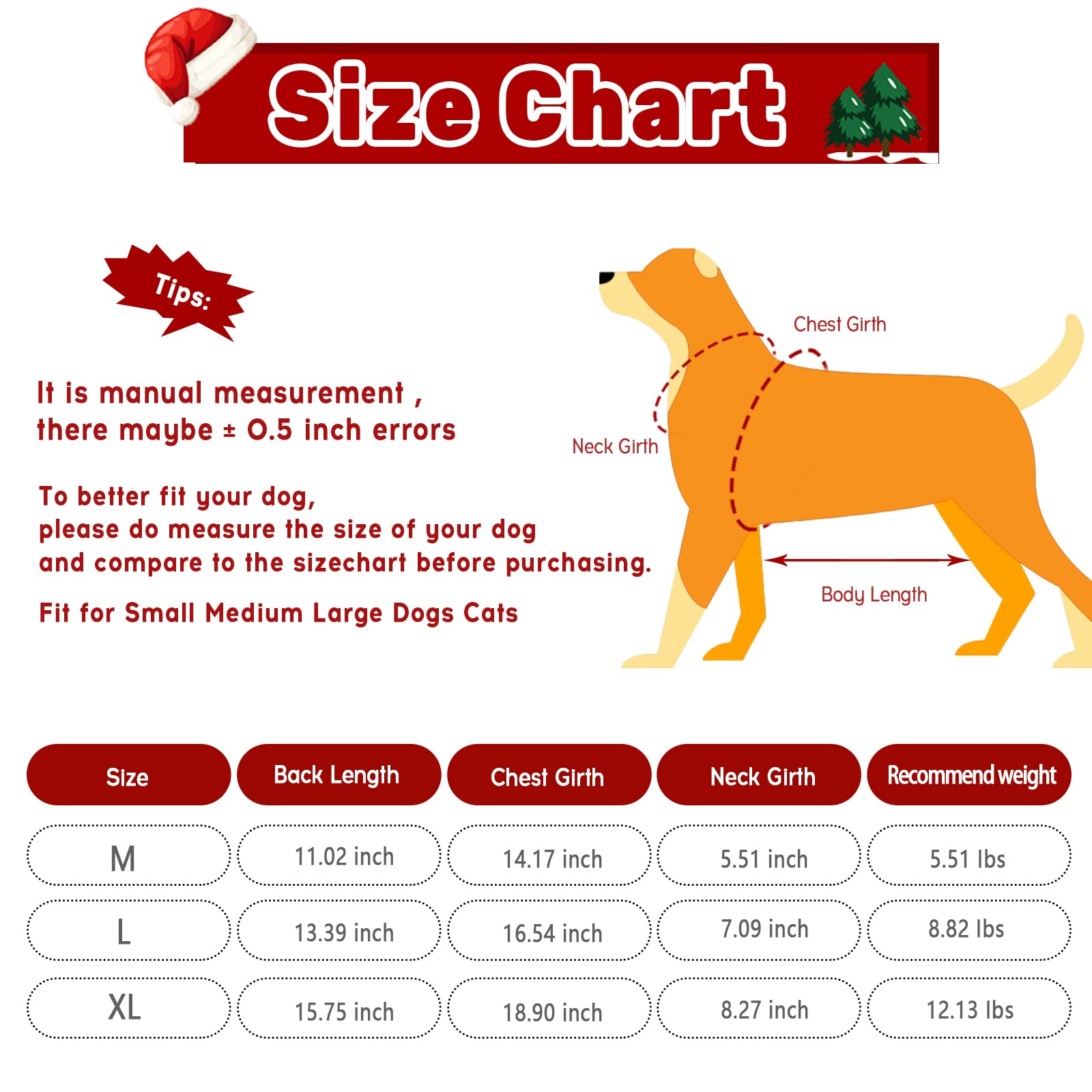 Pet Christmas Cat Dog Sweater Pullover