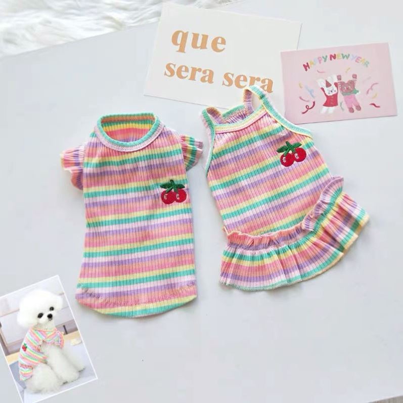 Pet Clothes Striped Pullover Cute Sweater