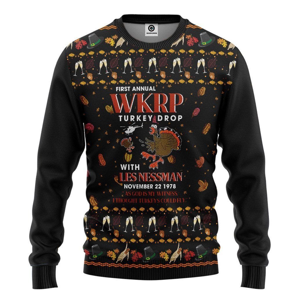 Thanksgiving Printed Turkey Hoodie Men