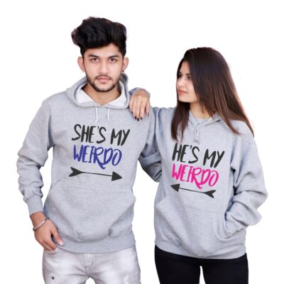 Valentine's Day Grey Funny Top Hoodie