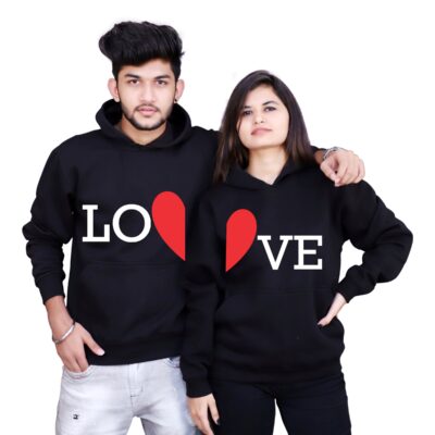 Valentine's Day Printed Hoodie Thermal Top