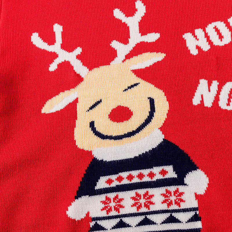 Fawn Knitting Merry Christmas Kids Sweaters