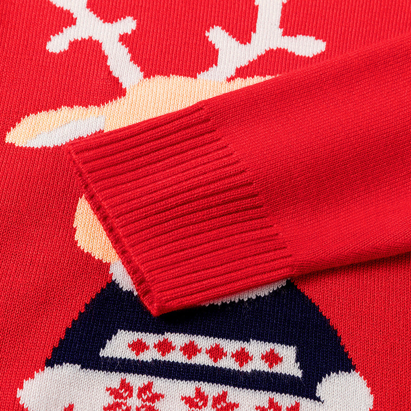 Fawn Knitting Merry Christmas Kids Sweaters