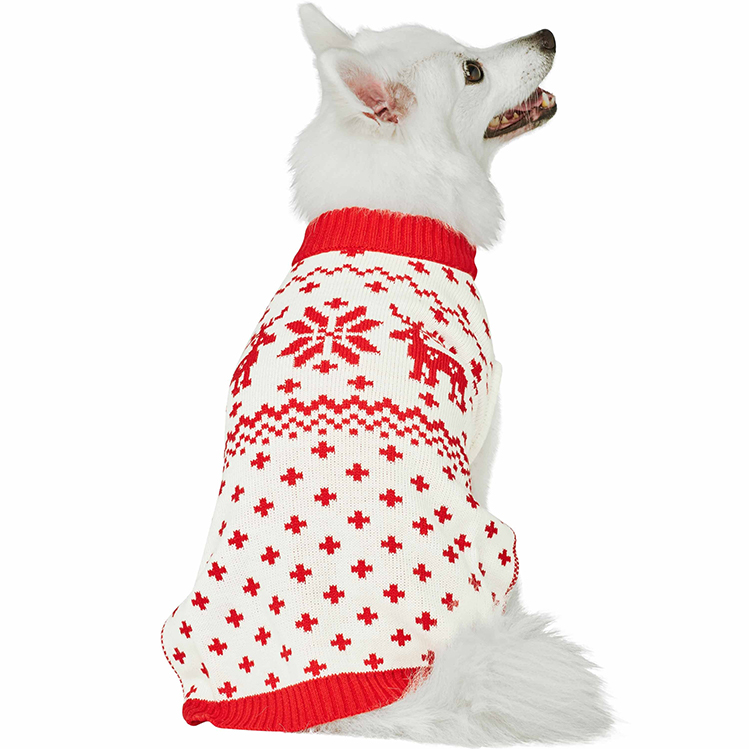 Reindeer Snowflake Matching Family Apparel Pet Sweatre