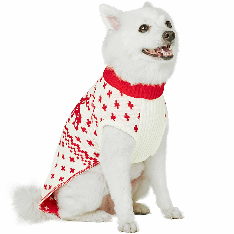 Reindeer Snowflake Matching Family Apparel Pet Sweatre