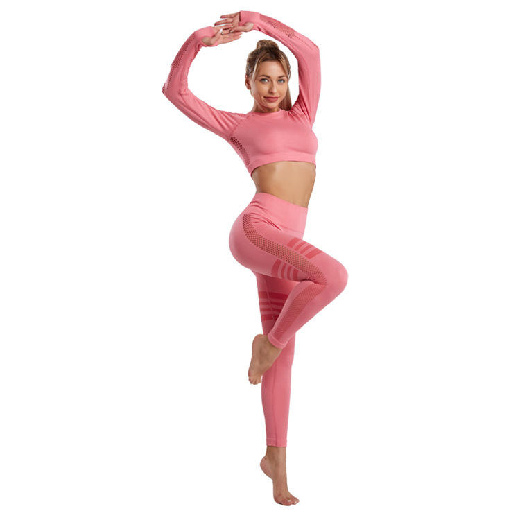 High Waist Leggings Gym Outfit Fitness Yoga Suit