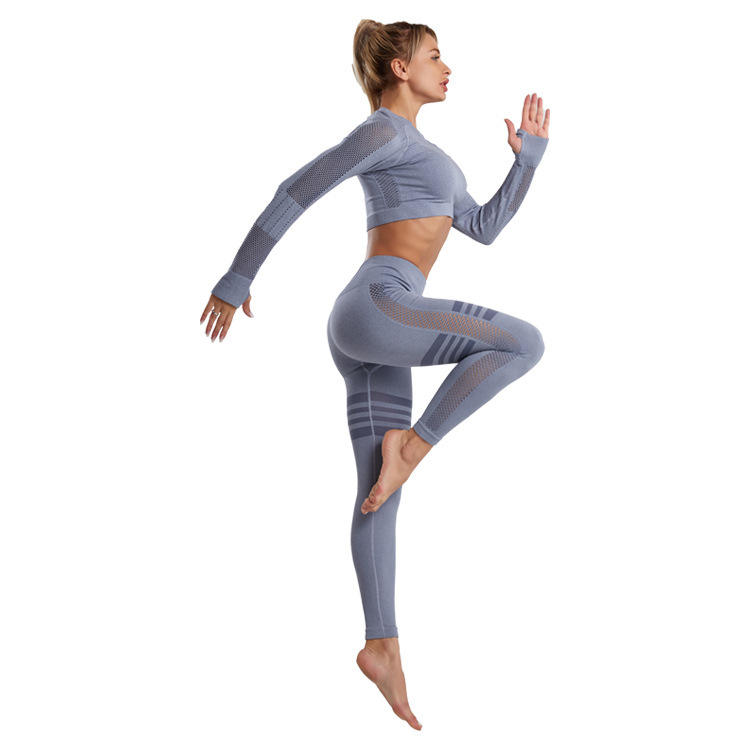 High Waist Leggings Gym Outfit Fitness Yoga Suit
