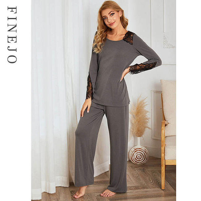 Cotton Silk Pajamas Ladies Summer Pajamas Suit