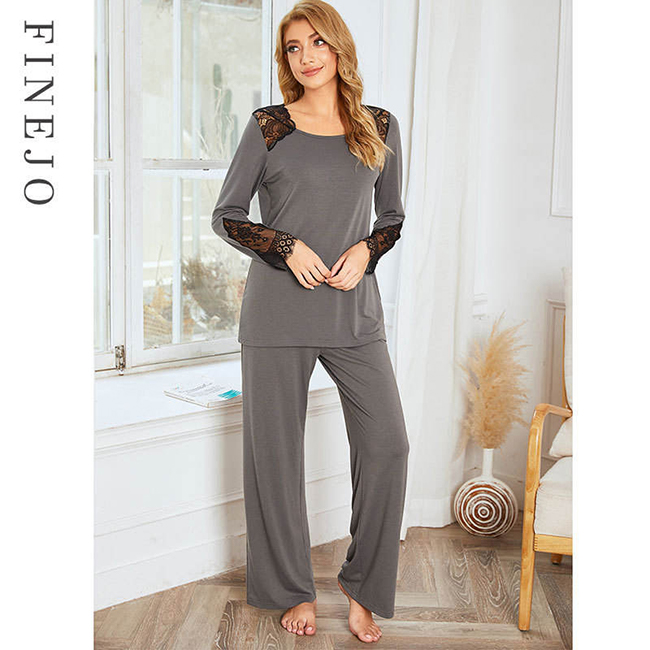 Cotton Silk Pajamas Ladies Summer Pajamas Suit