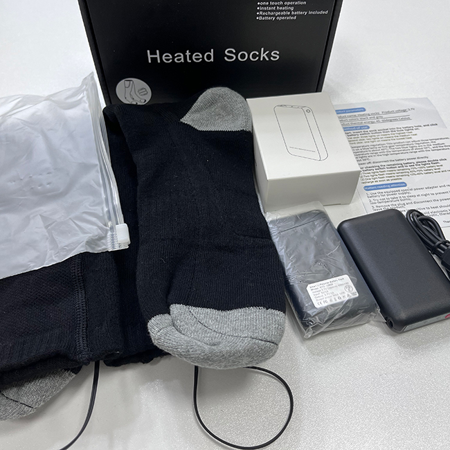 Heated Electrically Recharable Battery Socks