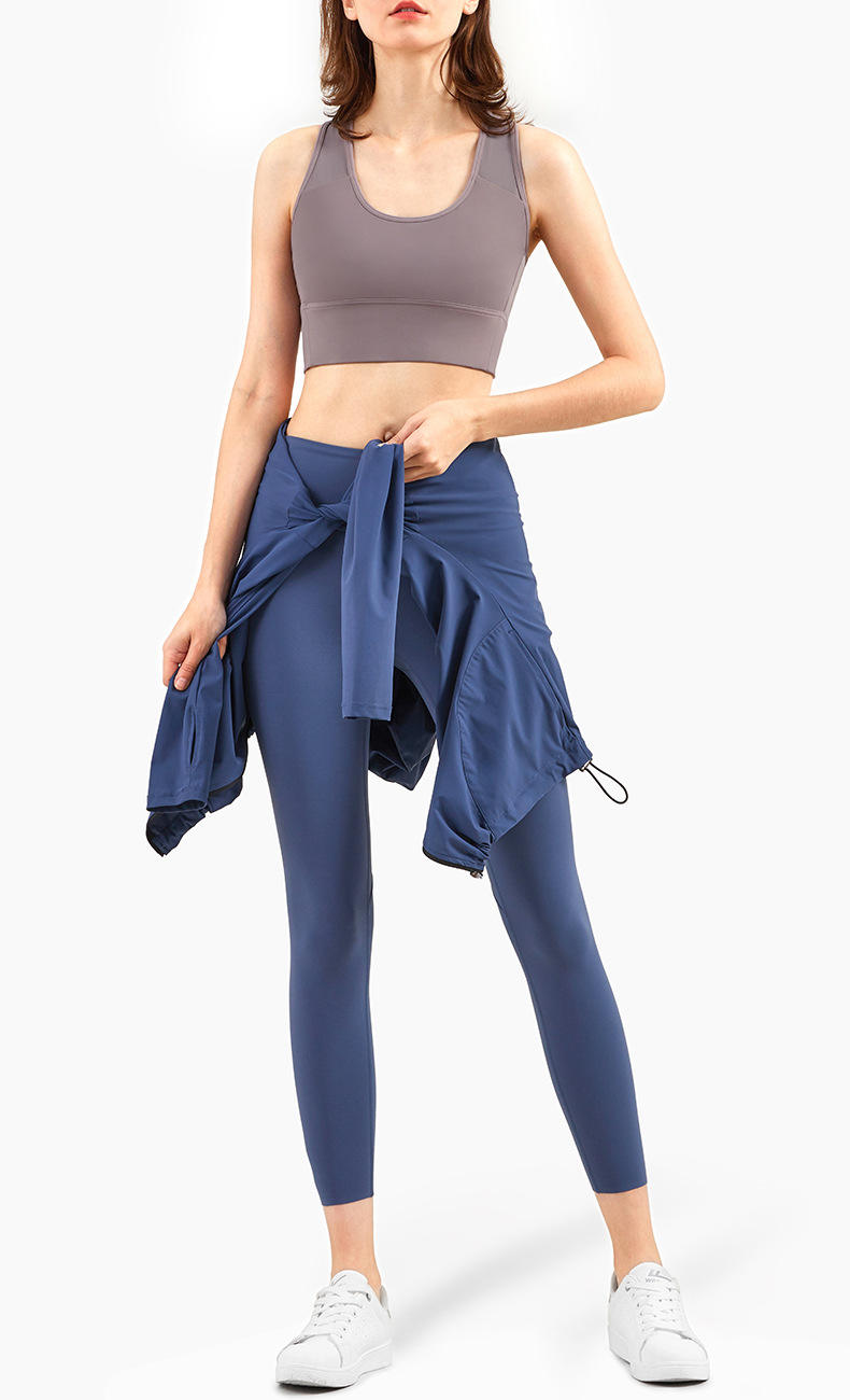 YogaLong Sleeve Sports Tops For Women Nylon Zipper Yoga