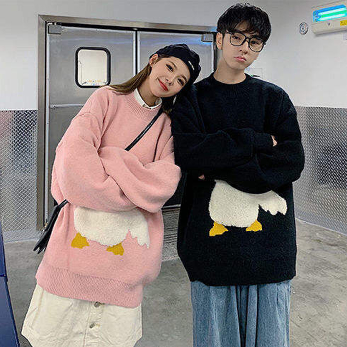 Valentine's Day Lovers Sweater Cartoon Jumper