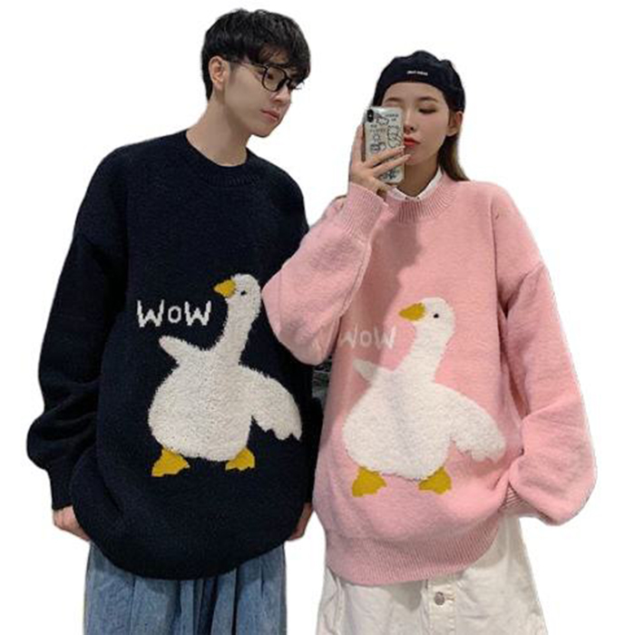 Valentine's Day Lovers Sweater Cartoon Jumper