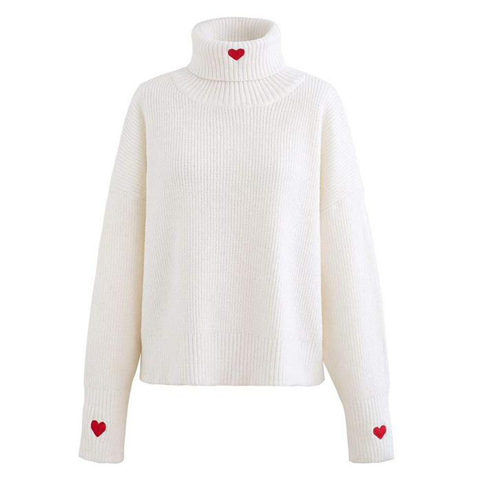Valentines's Day Red Heart Women's Sweater