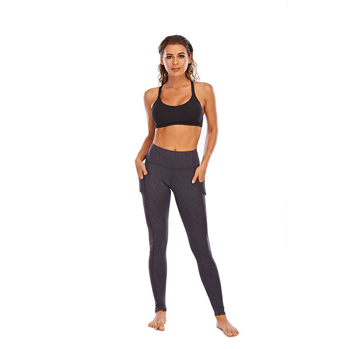 Yoga Pants Women Keep Fit Leggings With 2 Pockets Dry Sweat