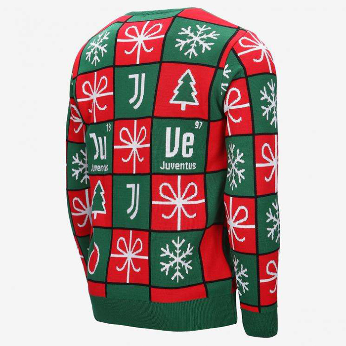 Football Club Ugly Pullover 100% Acrylic 3d Soccer Logo Sweater