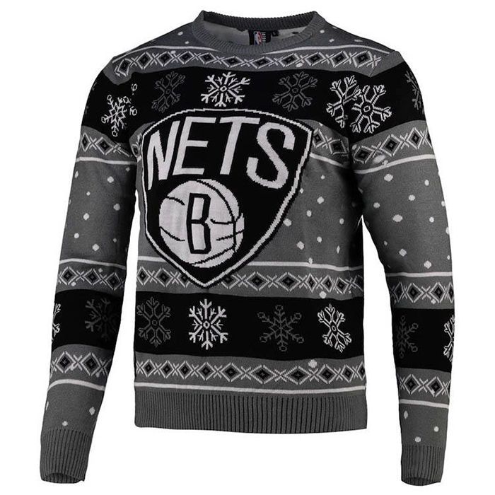 Basketball Pattern Festive Female Xmas Pullover
