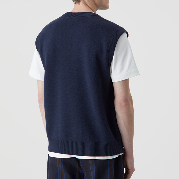 Spring Wool Cotton Sweater Vest