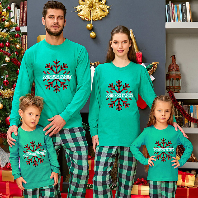 Snowflake Loungewear Long Sleeve Shirt