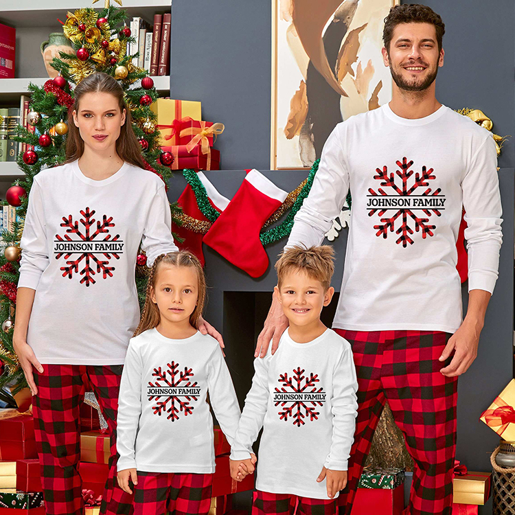 Snowflake Loungewear Long Sleeve Shirt