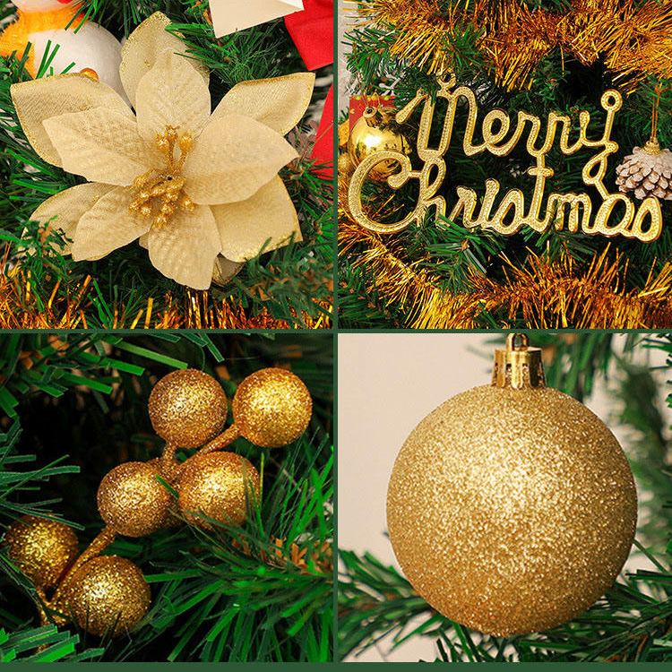 Green Christmas Tree With Ornaments