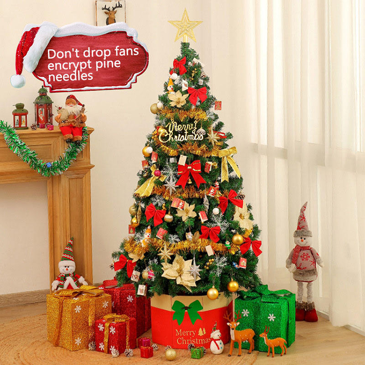 Green Christmas Tree With Ornaments