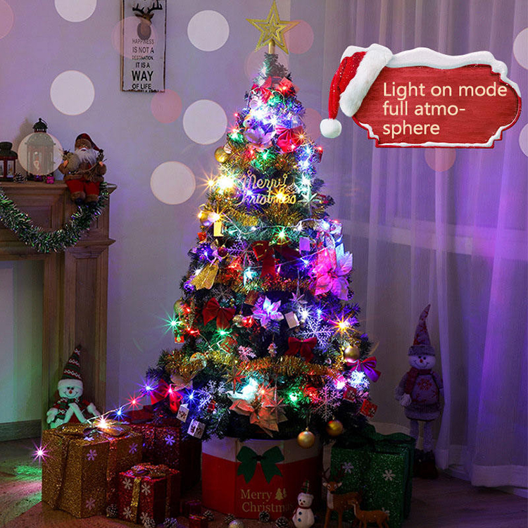 Green Christmas Tree With Ornaments