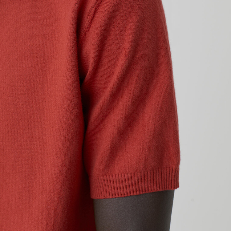 Cashmere Polo Collar Ribbed Cardigan