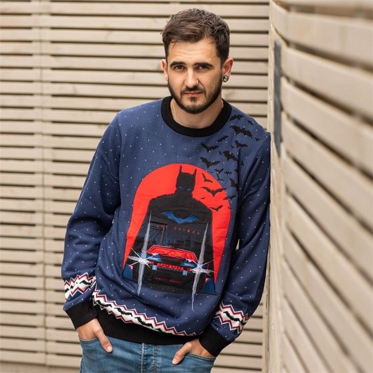 Holiday Batman Knitted Christmas Jumper